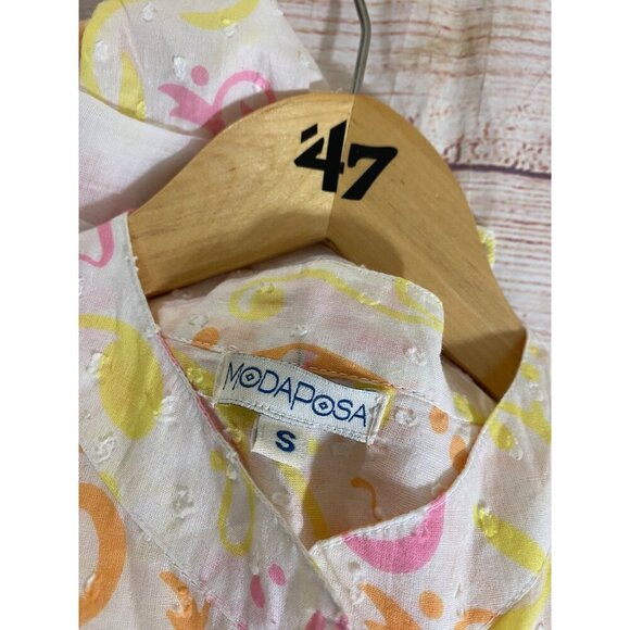 ModaPosa Women's Alcee 3/4 Sleeve Puff Sleeve Mini Dress With Belt - Small - Picture 2 of 16